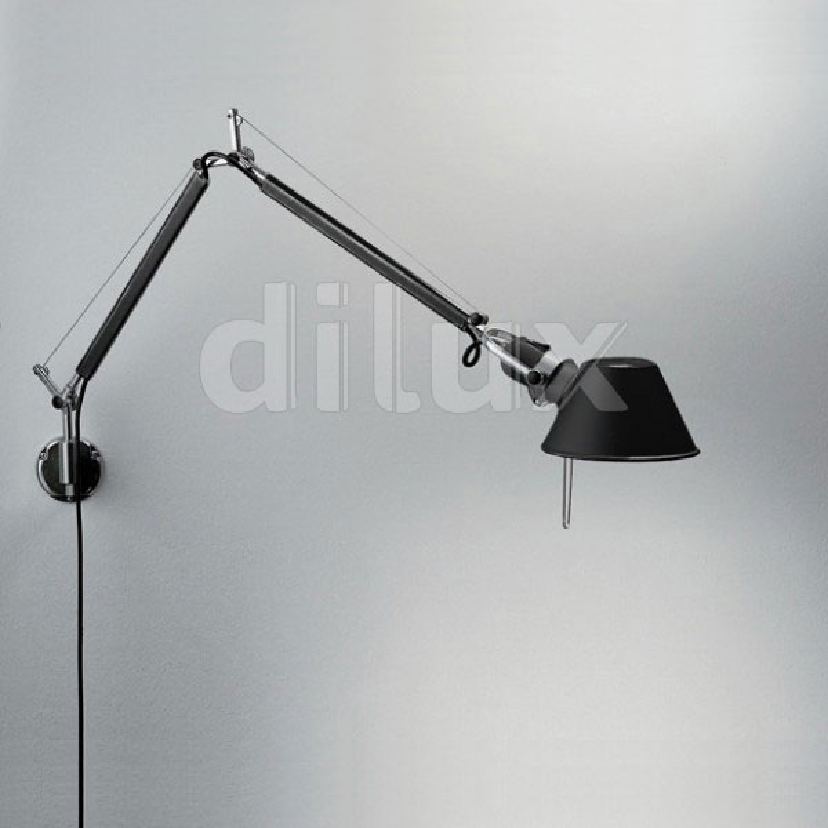 bianco o nero ARTEMIDE lampada da parete TOLOMEO in alluminio 