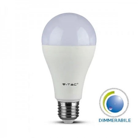 V-Tac PRO VT-217D Lampadina LED E27 Classic Bulbo 17W Dimmeranile CHIP SAMSUNG - SKU 20188 | 20189 | 20190
