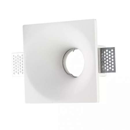 V-Tac VT-772 Portafaretto da Incasso QUADRATO in Gesso - SKU 3653