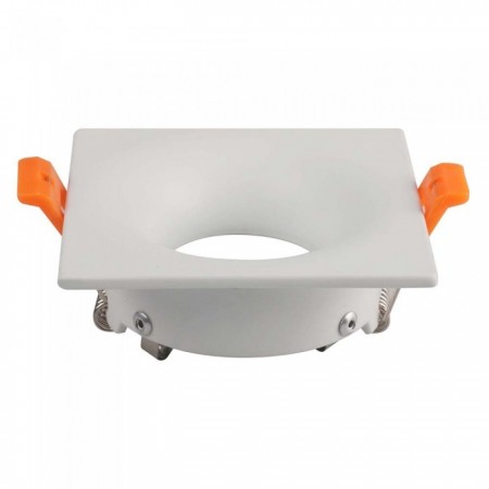 V-Tac VT-876 Portafaretto da Incasso QUADRATO Fisso Bianco - SKU 3170