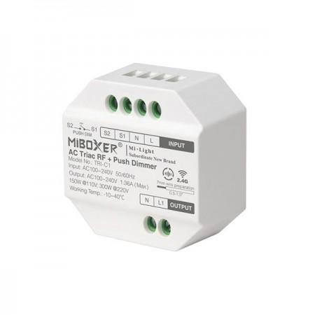 Interruttore Dimmerabile Triac/Push Per Strip Led 220V