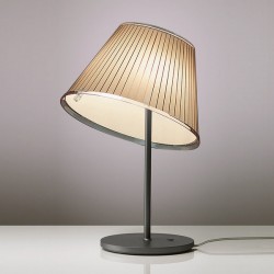 Artemide CHOOSE TABLE - diffusore pergamena, struttura grigio antracite