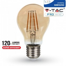 V-Tac PRO VT-266 Lampadina LED E27 Filamento Ambrata Classic Bulbo 6W CHIP SAMSUNG - SKU 286