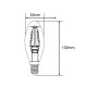 Dimensioni V-Tac VT-1948 Lampadina LED Filamento Ambrata Twist Candela E14 4W