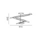 Dimensioni Artemide Pierce Soffitto