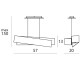 Dimensioni Linea Light Zig Zag Sospensione