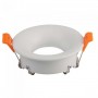 V-Tac VT-876 Portafaretto da Incasso TONDO Fisso Bianco - SKU 3169